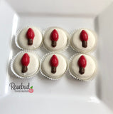 12 LIGHT BULB Chocolate Covered Oreo Cookie Candy Christmas Holiday Party Favors