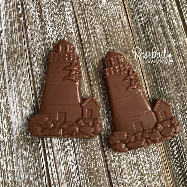 Lighthouse Candy 12 LIGHTHOUSE Chocolate Candy Party Favors – Rosebud Chocolates