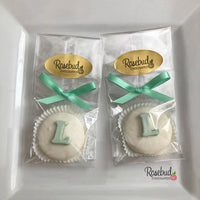 12 LETTER "L" Chocolate Covered Oreo Cookie Candy Party Favors