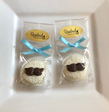 12 MUSTACHE Chocolate Covered Oreo Cookie Candy Birthday Party Favors