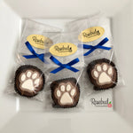 12 PAW PRINT Chocolate Covered Oreo Cookie Candy Party Favors