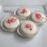 12 CANDY CANE White Chocolate Covered Oreo Cookie Christmas Holiday Party Favors