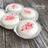 12 CANDY CANE White Chocolate Covered Oreo Cookie Christmas Holiday Party Favors