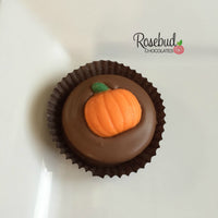 12 PUMPKIN Chocolate Covered Oreo Cookie Candy Party Favors