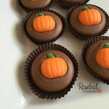 12 PUMPKIN Chocolate Covered Oreo Cookie Candy Party Favors