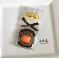 12 PUMPKIN Chocolate Covered Oreo Cookie Candy Party Favors