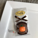 12 PUMPKIN Chocolate Covered Oreo Cookie Candy Party Favors