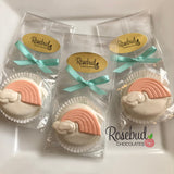 12 RAINBOW Chocolate Covered Oreo Cookie Candy Birthday Party Favors