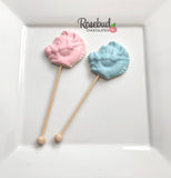 12 PONY Chocolate Lollipops Candy Birthday Baby Shower Party Favors