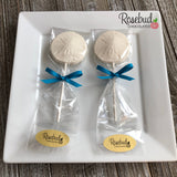 12 SAND DOLLAR Chocolate Lollipops Candy Party Favors Nautical Beach Theme