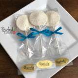 12 SAND DOLLAR Chocolate Lollipops Candy Party Favors Nautical Beach Theme