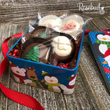 2 TINS with 15 Individually Sealed Chocolate Covered Oreo Cookies Christmas Assortment