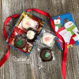 2 TINS with 15 Individually Sealed Chocolate Covered Oreo Cookies Christmas Assortment