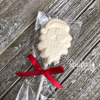 12 SANTA CLAUS Chocolate Lollipop Candy Christmas Holiday Party Favors