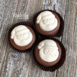 12 SANTA CLAUS Milk Chocolate Covered Oreo Cookie Candy Christmas Holiday Party Favors