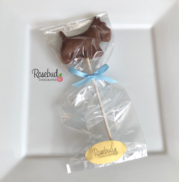 12 SCOTTISH TERRIER Dog Chocolate Lollipop Birthday Party Favors Scottie
