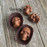 12 SKULLS Chocolate Candy Halloween Party Favors