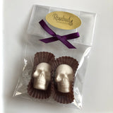 12 SKULLS Chocolate Candy Halloween Party Favors