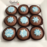 12 SNOWFLAKE Chocolate Covered Oreo Cookie Christmas Holiday Party Favors