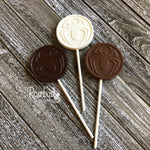 12 SPIDER Chocolate Lollipop Candy Party Favors