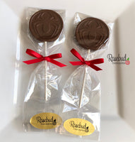12 SPIDER Chocolate Lollipop Candy Party Favors