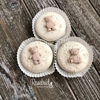 12 TEDDY BEAR Chocolate Covered Oreo Cookie Birthday Party Favors Baby Shower