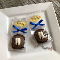 12 TOOTH Chocolate Covered Oreo Cookie Candy Party Favors