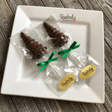 12 CHRISTMAS TREE Chocolate Lollipop Candy Winter Holiday Party Favors