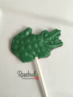 12 ALLIGATOR CROCODILE Chocolate Lollipops Candy Animal Party Favors