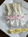 12 BALLET SLIPPERS Chocolate Lollipop Candy Party Dance Favors