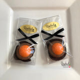 12 BASKETBALL Chocolate Covered Oreo Cookie Candy Sports Birthday Party Favors