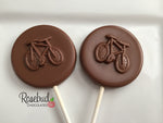 12 BICYCLE Chocolate Lollipop Candy Party Favors