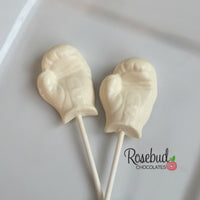 12 BOXING GLOVES Chocolate Lollipop Candy Sports Birthday Party Candy Favors