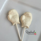 12 BOXING GLOVES Chocolate Lollipop Candy Sports Birthday Party Candy Favors