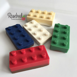 12 BUILDING BLOCKS Chocolate Candy Birthday Party Favors