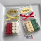 12 BUILDING BLOCKS Chocolate Candy Birthday Party Favors