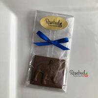 12 BULLDOG Chocolate Solid Square Candy Party Favors