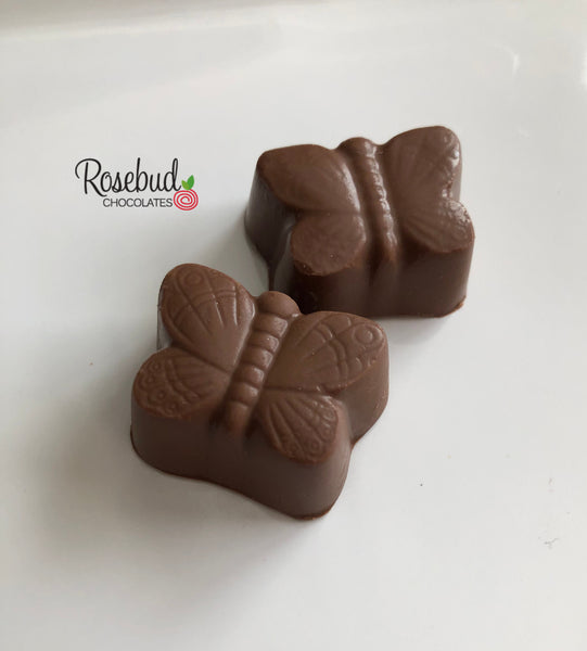 12 BUTTERFLY Solid Chocolate Candy Birthday Party Favors – Rosebud  Chocolates