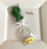 12 CACTUS Chocolate Lollipop Candy Party Favors Birthday Wedding