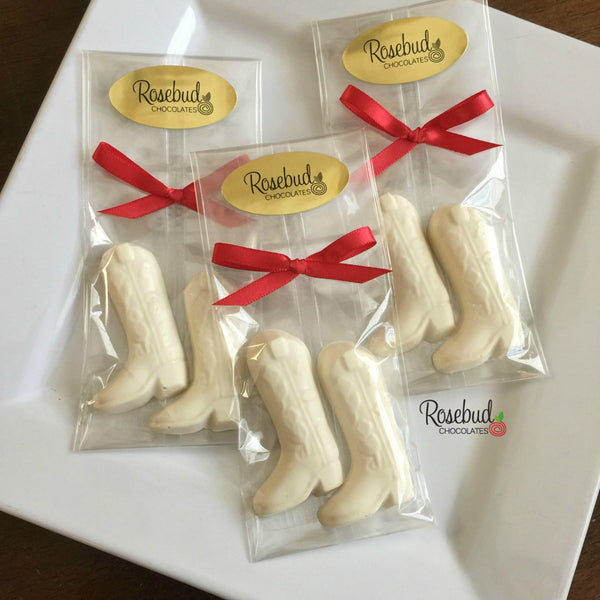 12 COWBOY BOOTS Chocolate Candy Western Country Birthday Party