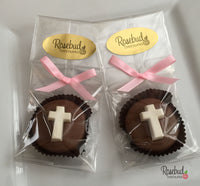 12 CROSS Chocolate Covered Oreo Cookie Religious Favors