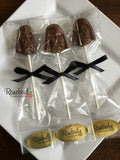12 DARTH VADER Star Wars Milk Chocolate Lollipop Candy Party Favors
