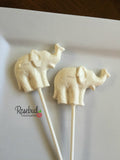 12 ELEPHANT Chocolate Lollipops Candy Birthday Party Baby Shower Favors