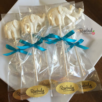 12 ELEPHANT Chocolate Lollipops Candy Birthday Party Baby Shower Favors