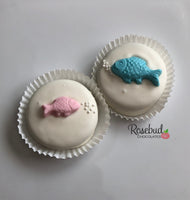 12 FISH Chocolate Covered Oreo Cookie Candy Party Favors