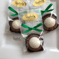 12 GOLF BALL Chocolate Covered Oreo Cookie Candy Party Favors