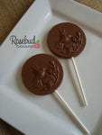 12 HUMMINGBIRD Chocolate Lollipops Candy Party Favors