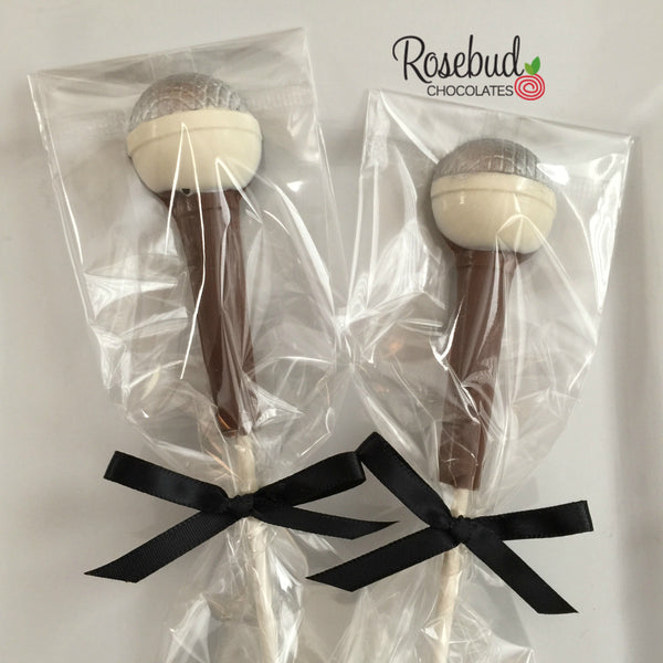 12 MICROPHONE Chocolate Lollipops Candy Music Birthday Party Favors