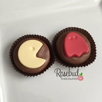 12 PAC MAN Chocolate Covered Oreo Cookie Candy Birthday Party Favors