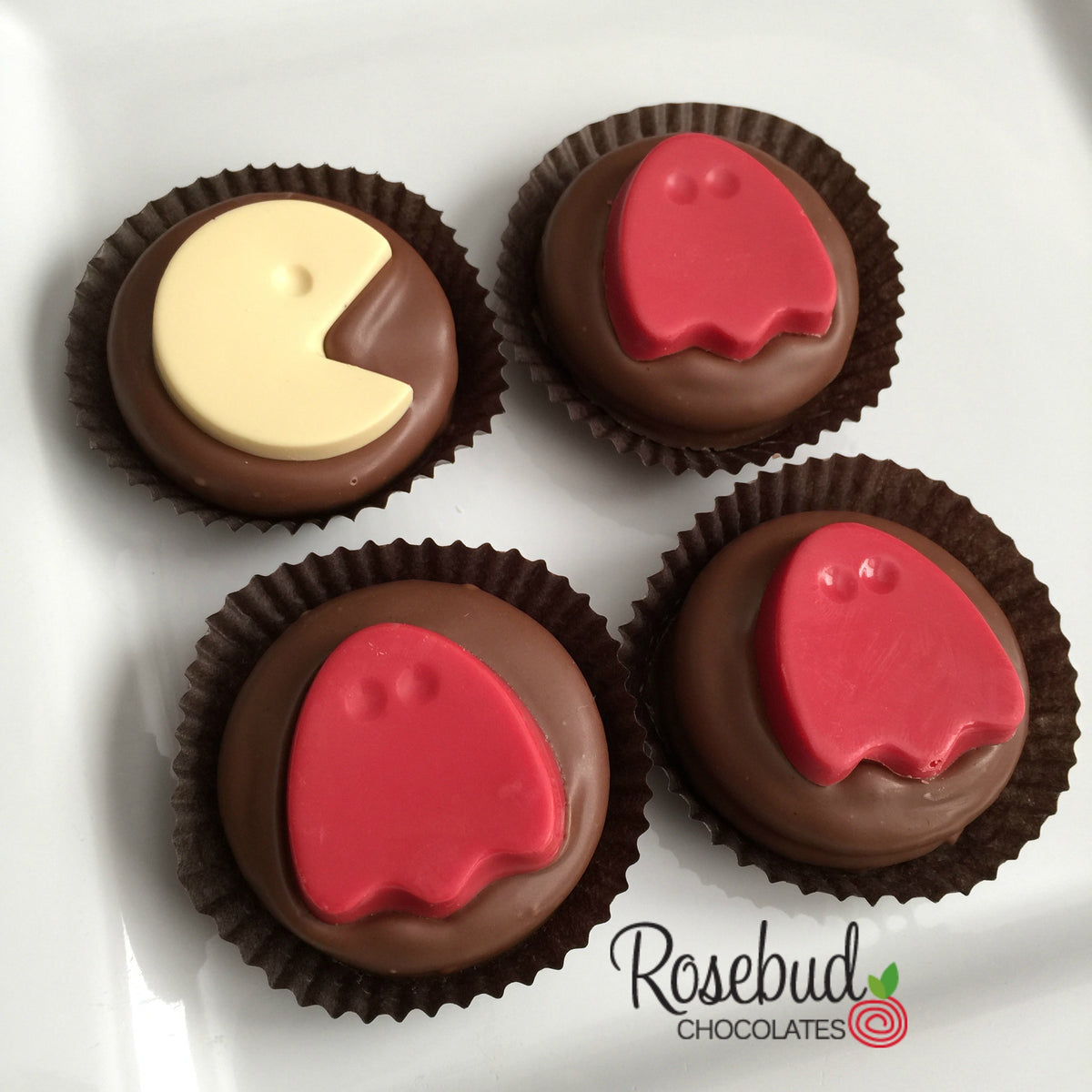 Chocolate Pacman 12 PAC MAN Chocolate Covered Oreo Cookie Candy Birthday Party Favors ...
